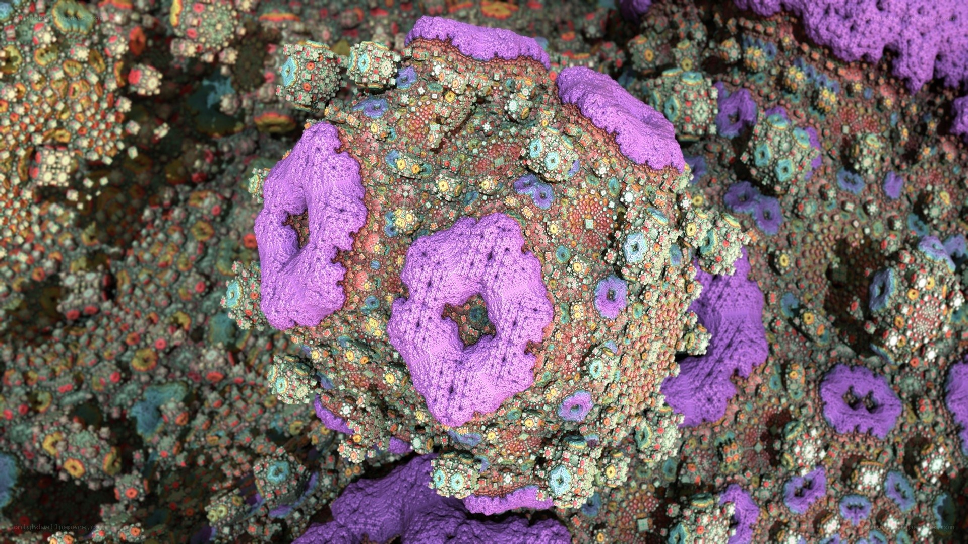 Colorful fractal structure