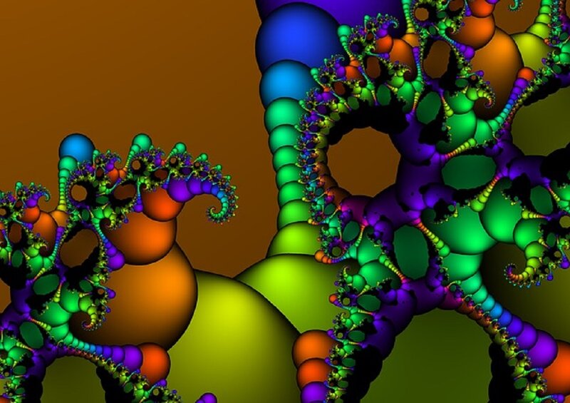 Colorful Fractal Structures