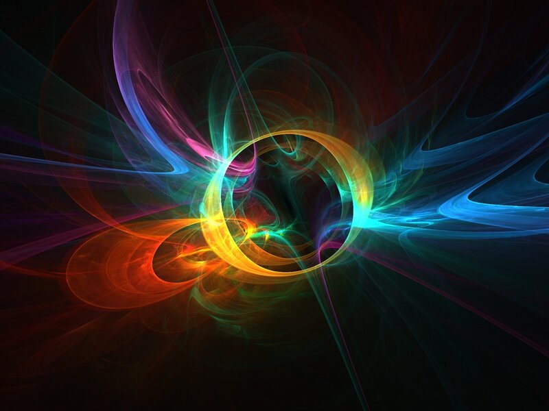 Colorful fractal swirl