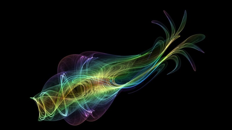 Colorful fractal swirl