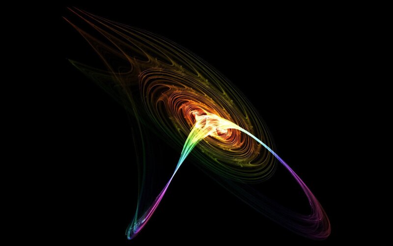 Colorful fractal swirl