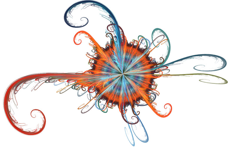colorful fractal swirl design