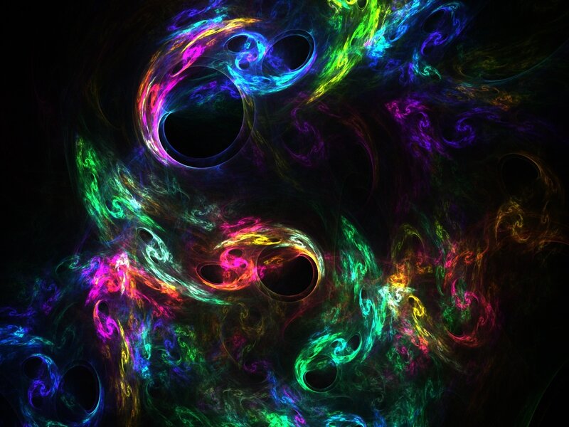 Colorful fractal swirls