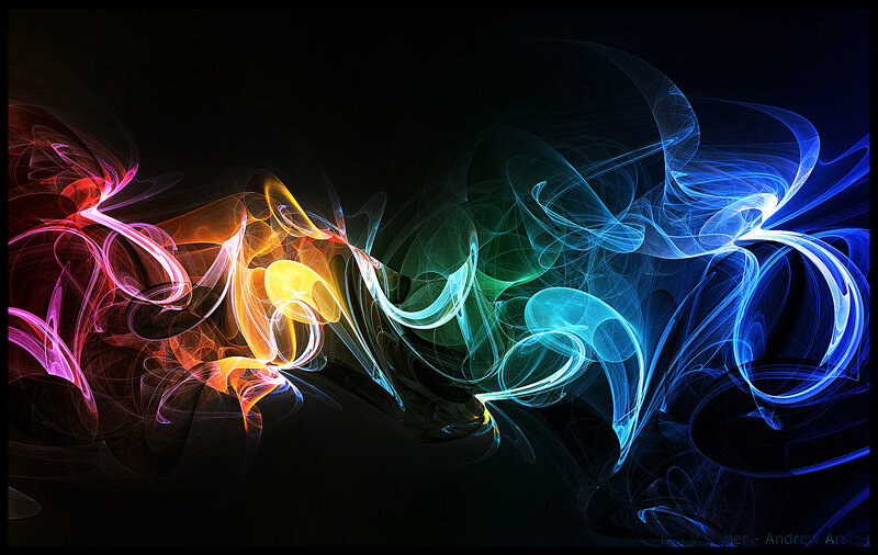 Colorful fractal swirls