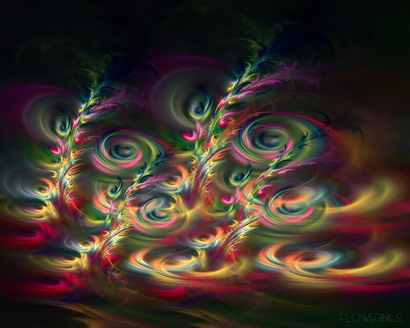 Colorful fractal swirls