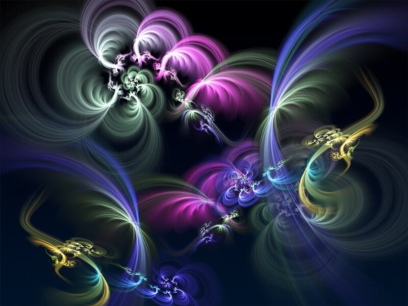 Colorful fractal swirls