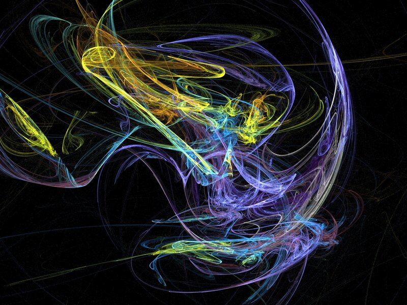 Colorful fractal swirls