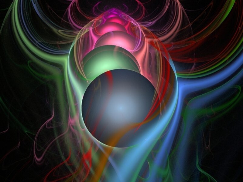 Colorful fractal swirls