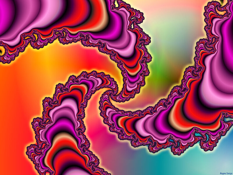 Colorful fractal swirls