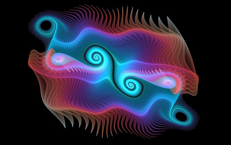 colorful fractal swirls