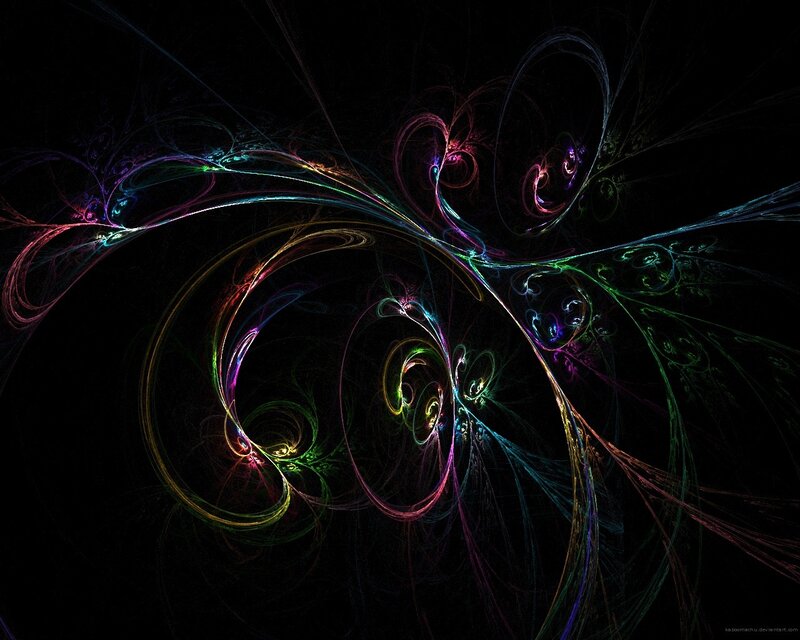 Colorful fractal swirls
