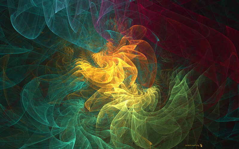 Colorful fractal swirls