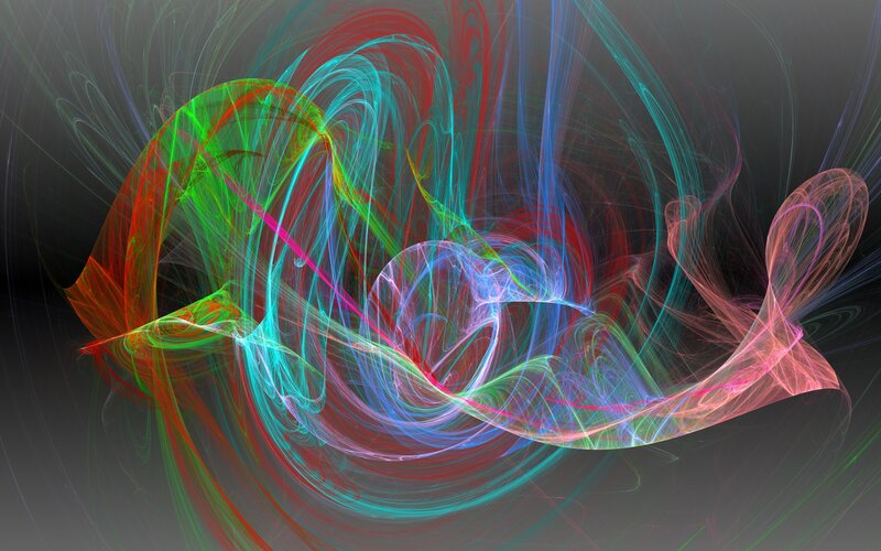 Colorful fractal swirls