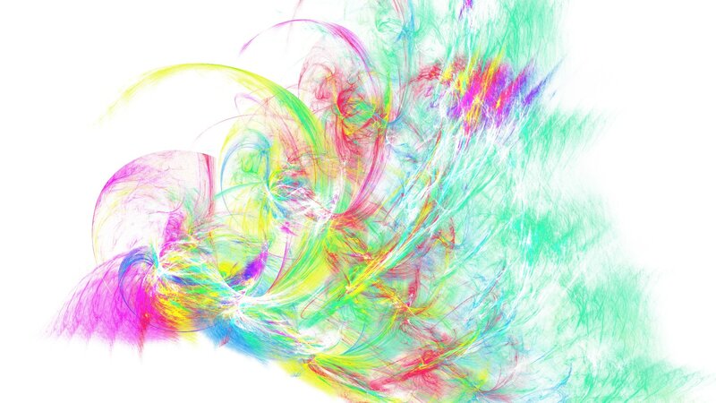 Colorful Fractal Swirls — Green, Vibrant, Abstract