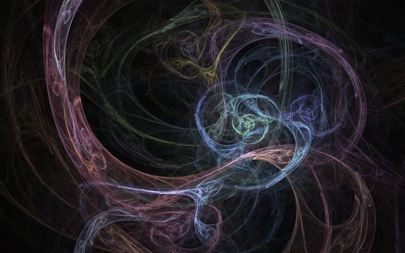 Colorful Fractal Swirls — Purple, Ethereal, Abstract, Lines