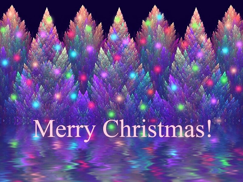 Colorful Fractal Trees — Purple