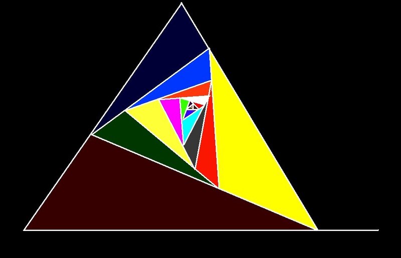 colorful fractal triangle