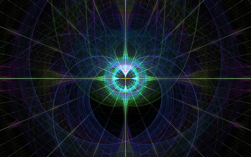 Colorful fractal tunnel