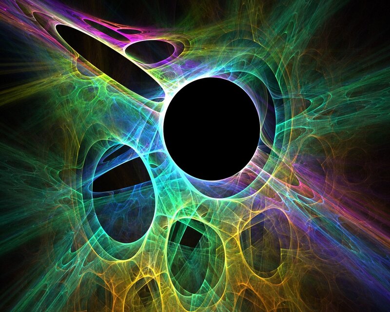 colorful fractal tunnel