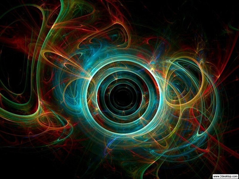 Colorful fractal tunnel