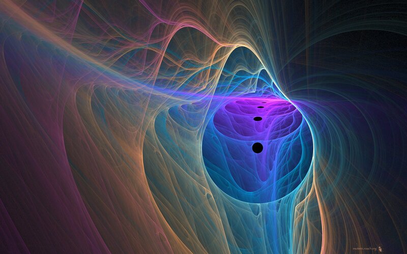 Colorful fractal tunnel