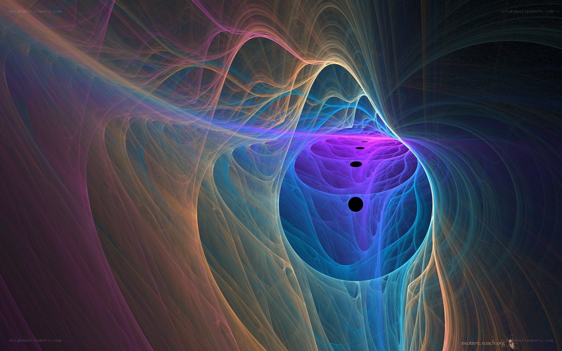 Colorful fractal tunnel