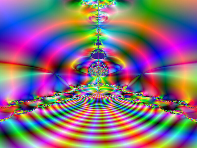 Colorful fractal tunnel