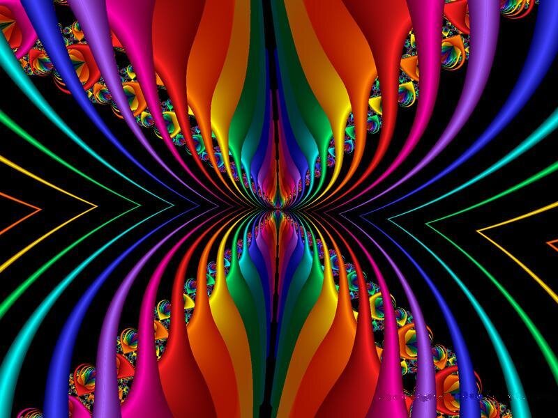 Colorful fractal tunnel