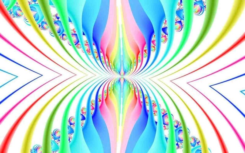 Colorful fractal tunnel