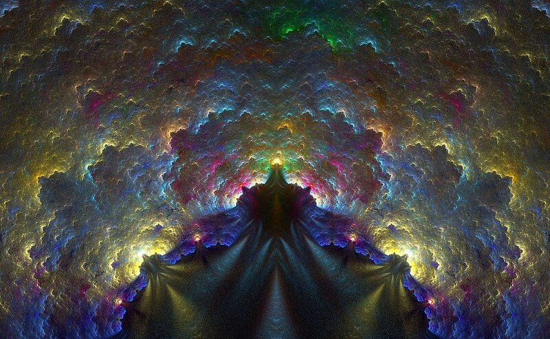 Colorful fractal tunnel