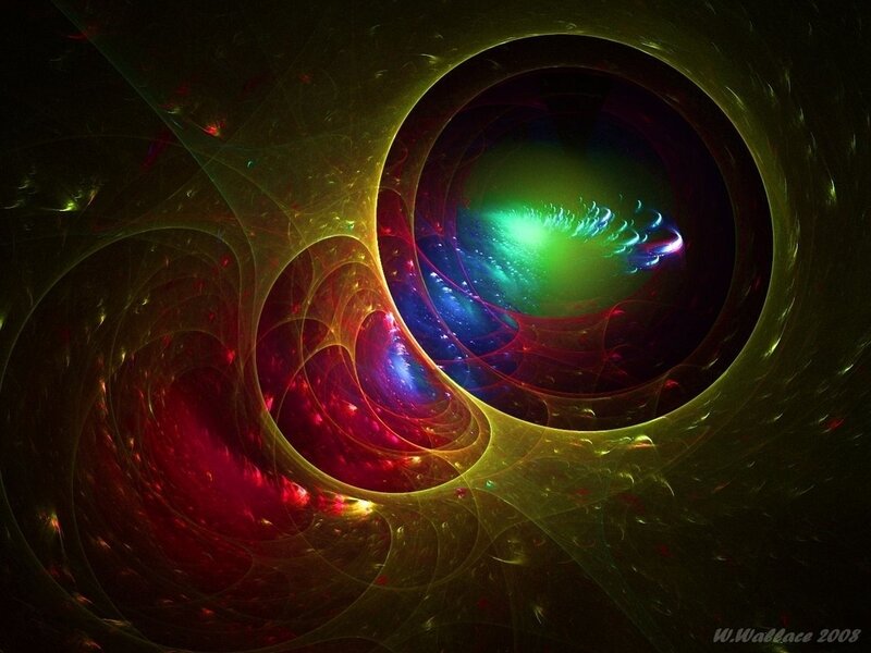 Colorful fractal tunnel