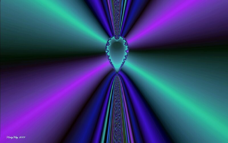 Colorful fractal tunnel