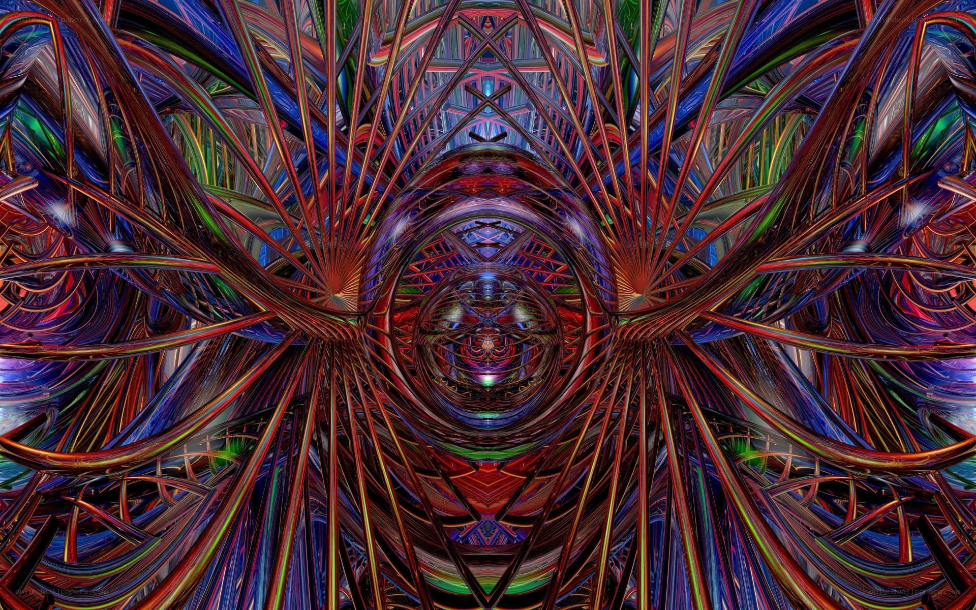 Colorful fractal tunnel