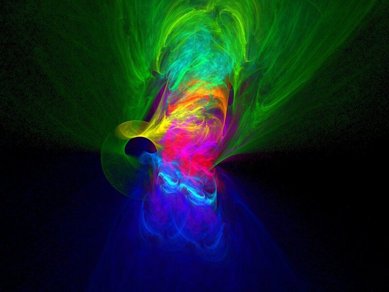 Colorful Fractal Vortex — Green