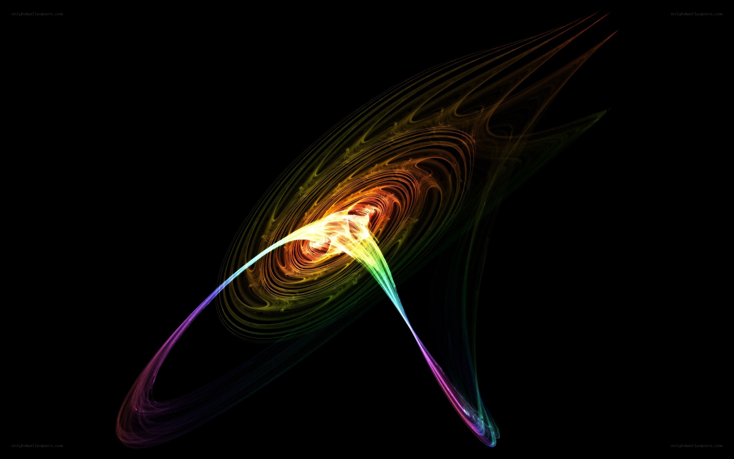 Colorful fractal vortex