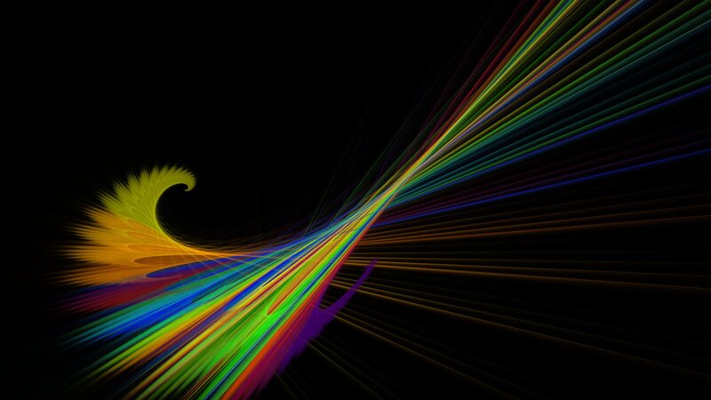 colorful fractal wave pattern