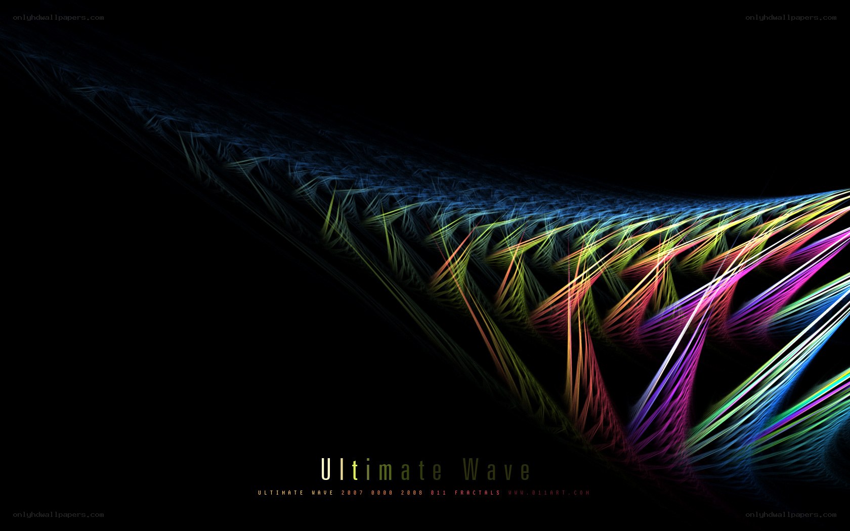 Colorful fractal wave