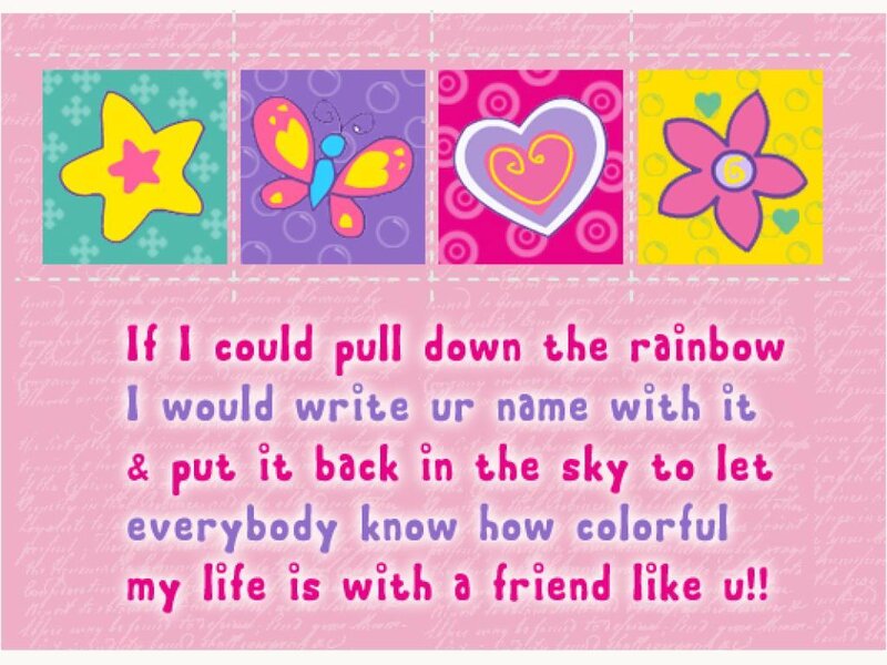 Colorful Friendship Card
