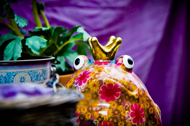 Colorful Frog Figurine