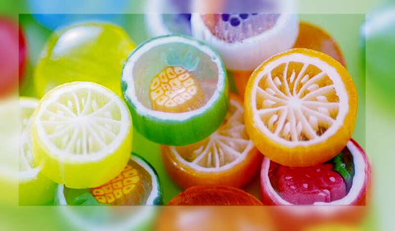colorful fruit candies