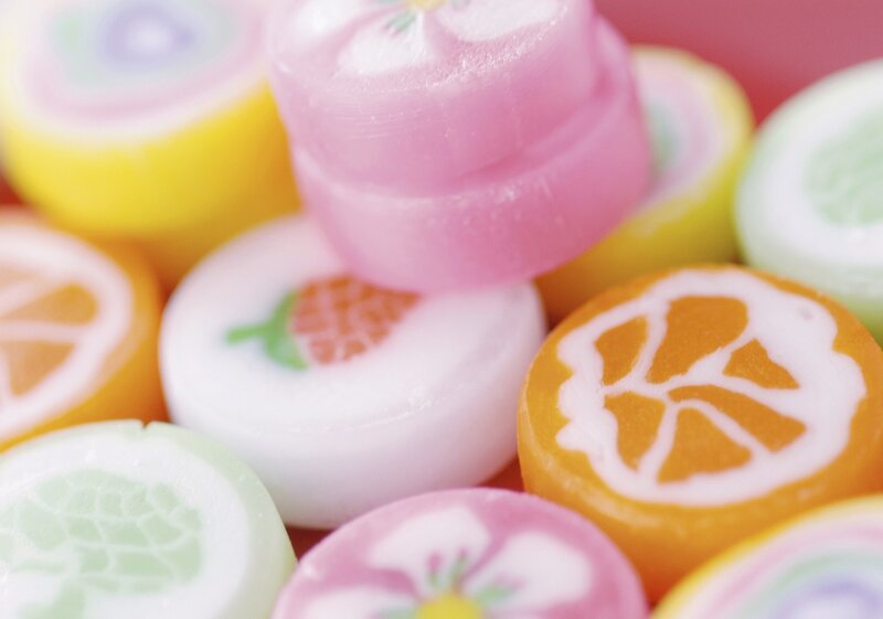 Colorful Fruit Candies — Pink