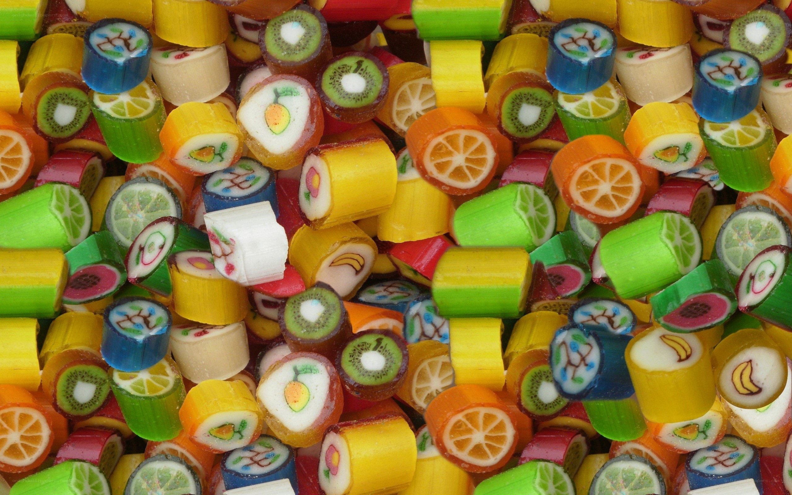 Colorful fruit candies