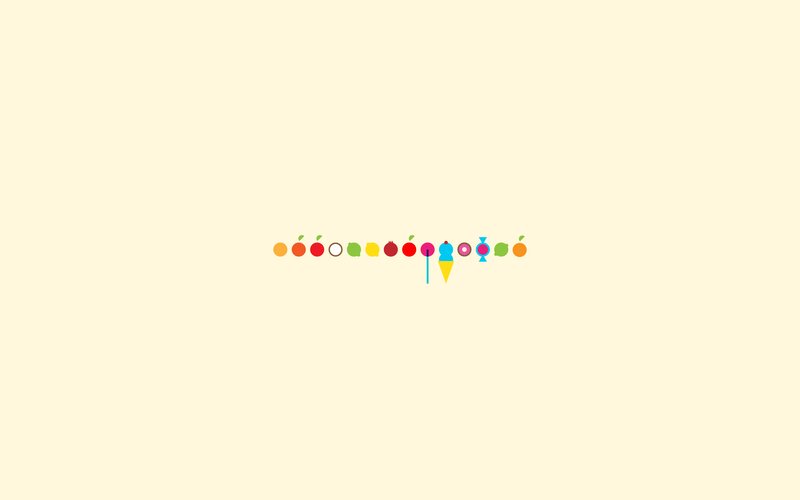 Colorful Fruit Icons — Yellow