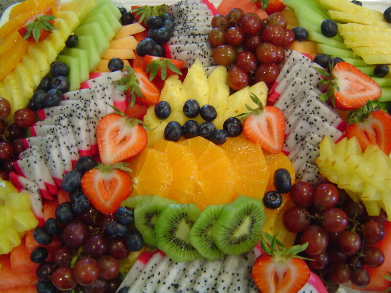 colorful fruit platter