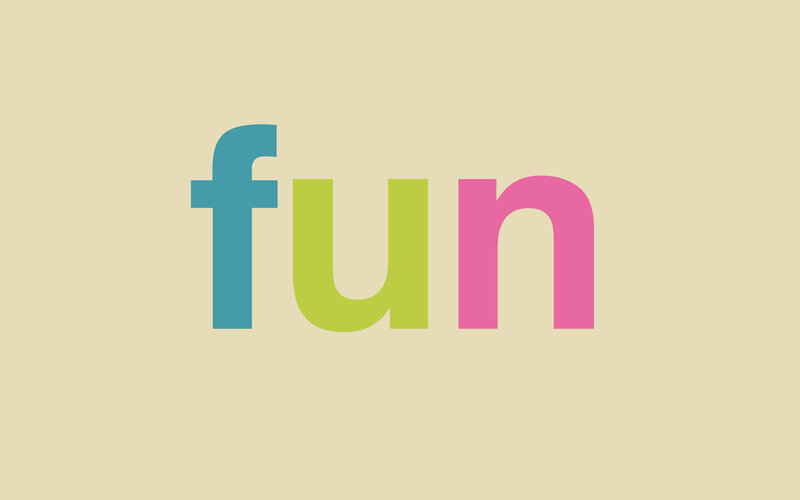 colorful fun text