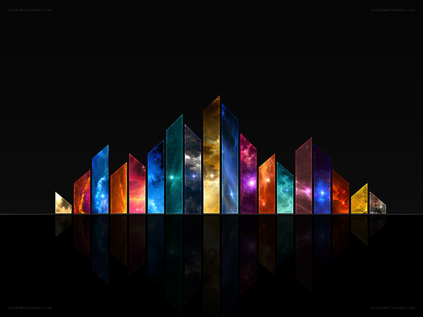 Colorful galaxy sound waves