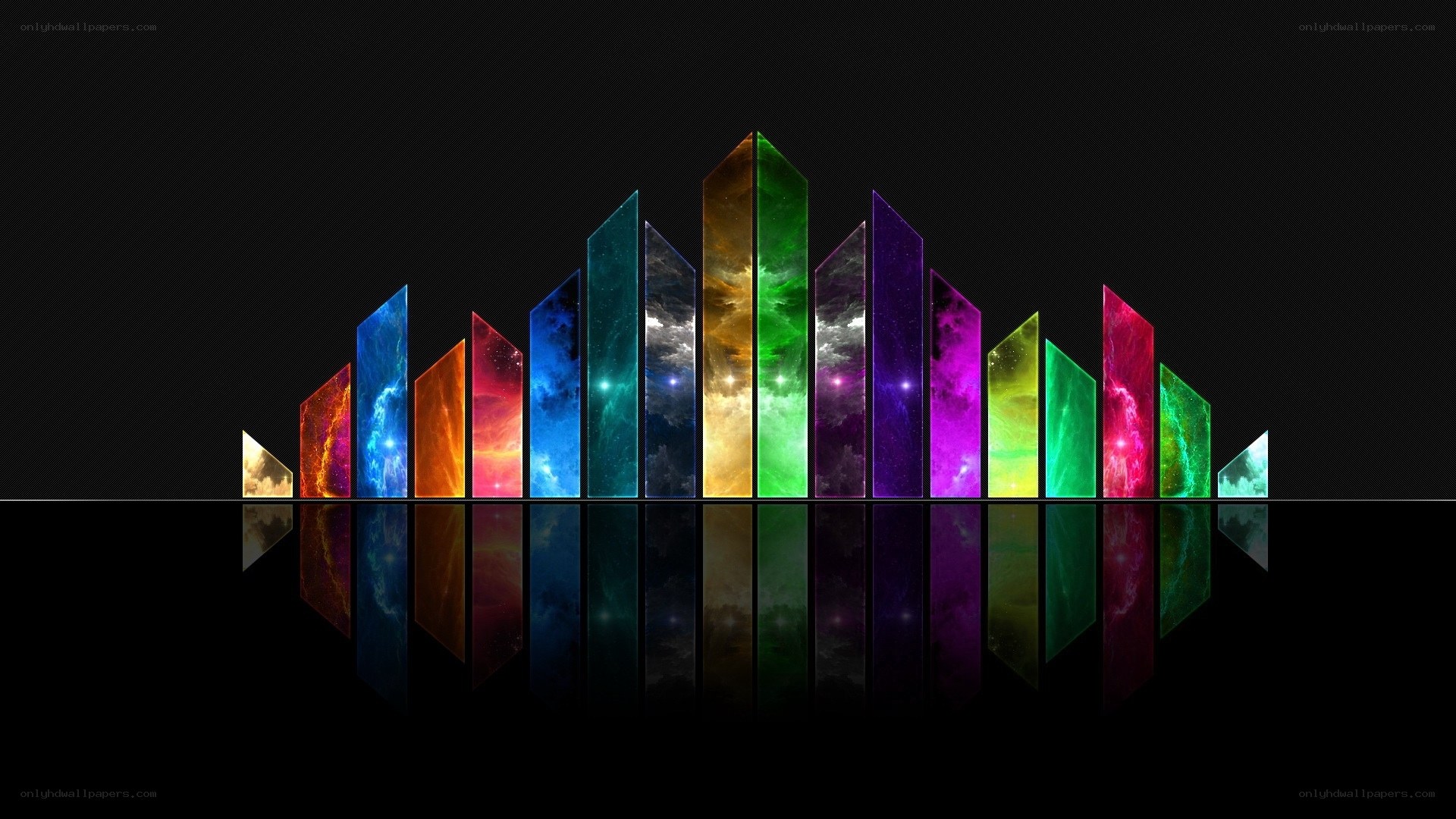 Colorful galaxy sound waves