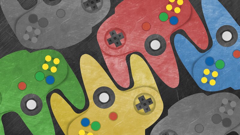 Colorful Game Controllers — Red