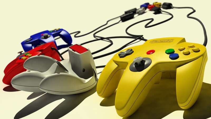 Colorful Game Controllers — Yellow