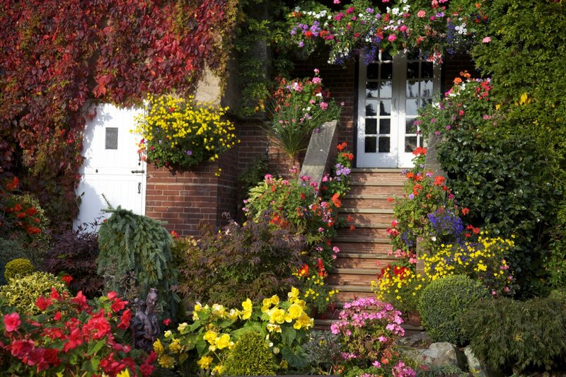 Colorful Garden Entrance